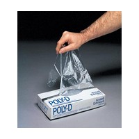 Ansell Edmont 925691 Ansell Large Clear Poly-D 1 mil Polyethylene Ambidextrous Powder And Sulfur Free Embossed Disposable Gloves